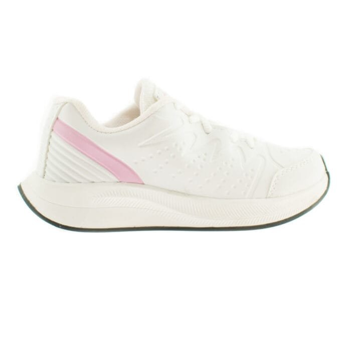 ZAPATILLAS CON CORDONES DE NIÑO BLANCAS CON ROSA - RASTER - Imagen 1