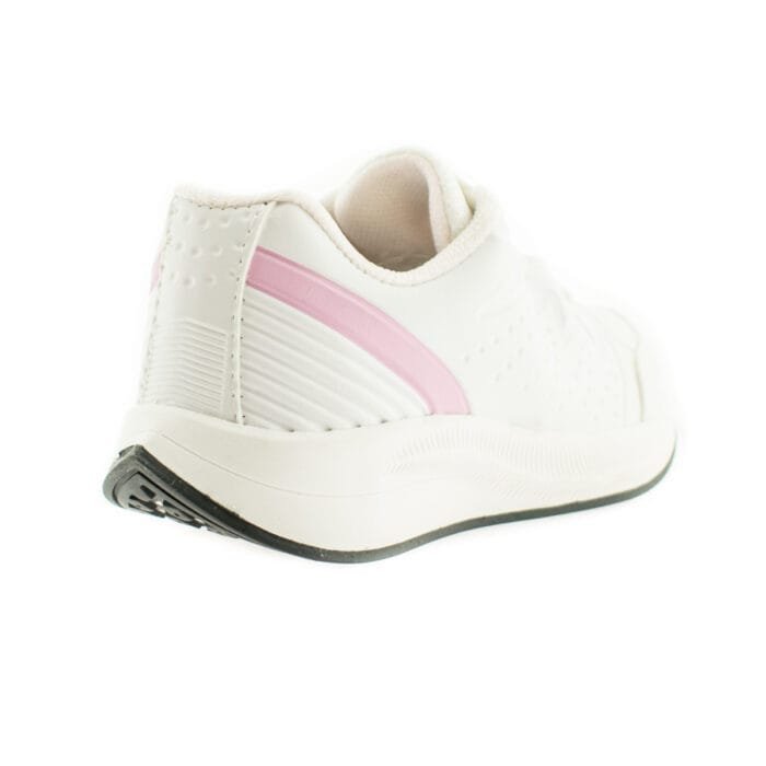 ZAPATILLAS CON CORDONES DE NIÑO BLANCAS CON ROSA - RASTER - Imagen 3