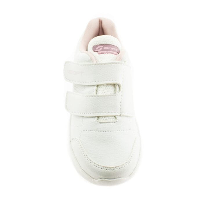 ZAPATILLAS DEPORTIVAS CON 2 VELCROS BLACAS/ROSA 27/35 - SOFT - Imagen 4