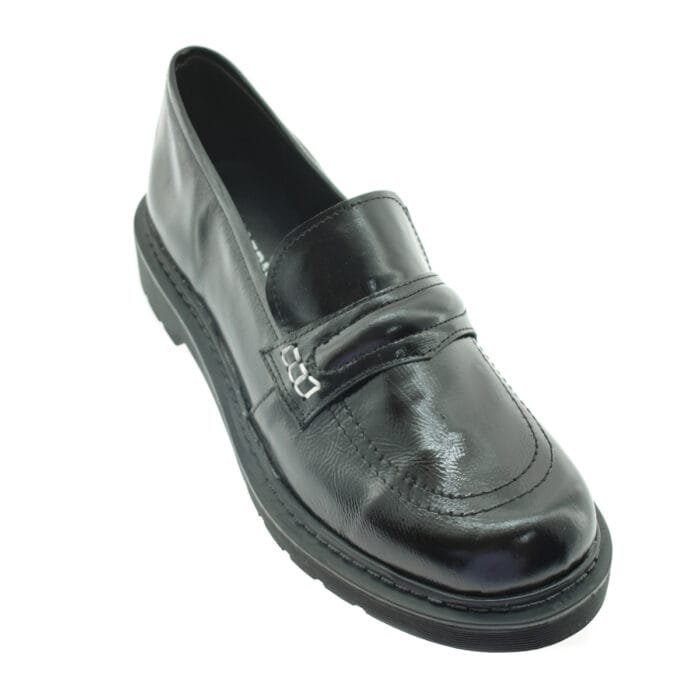 MOCASIN 35/40 NEGRO CHAROL - LUCERNA - Imagen 2