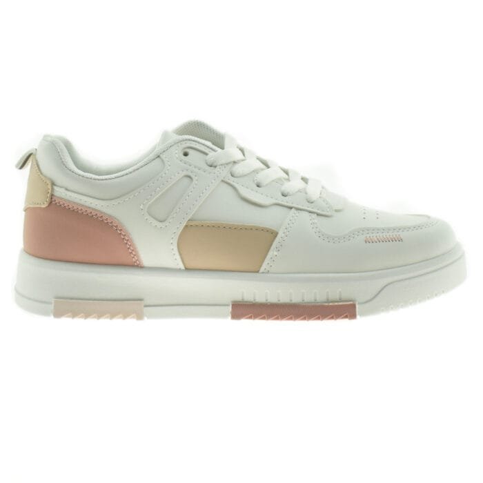ZAPATILLA URBANA ACORDONADA NUDE 35/40 - WAKE - Imagen 1