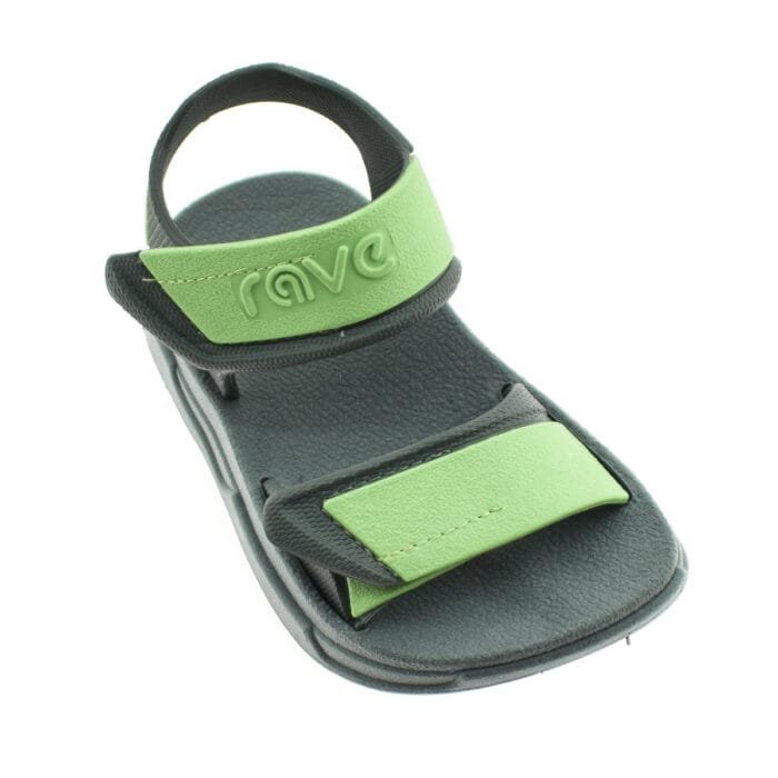 SANDALIA VELCRO GRIS VERDE 23/33 - RAVE - Imagen 2