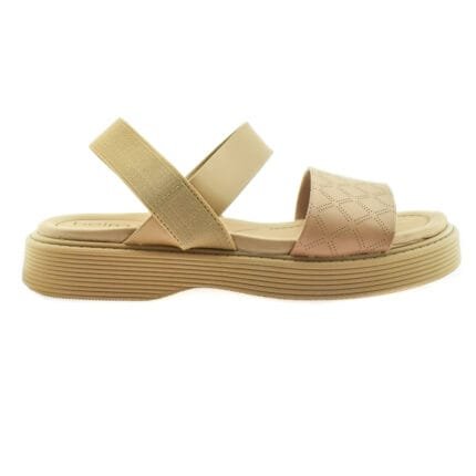 SANDALIA CON FAJA ELASTICO NUDE 35/40 - BEIRA RIO