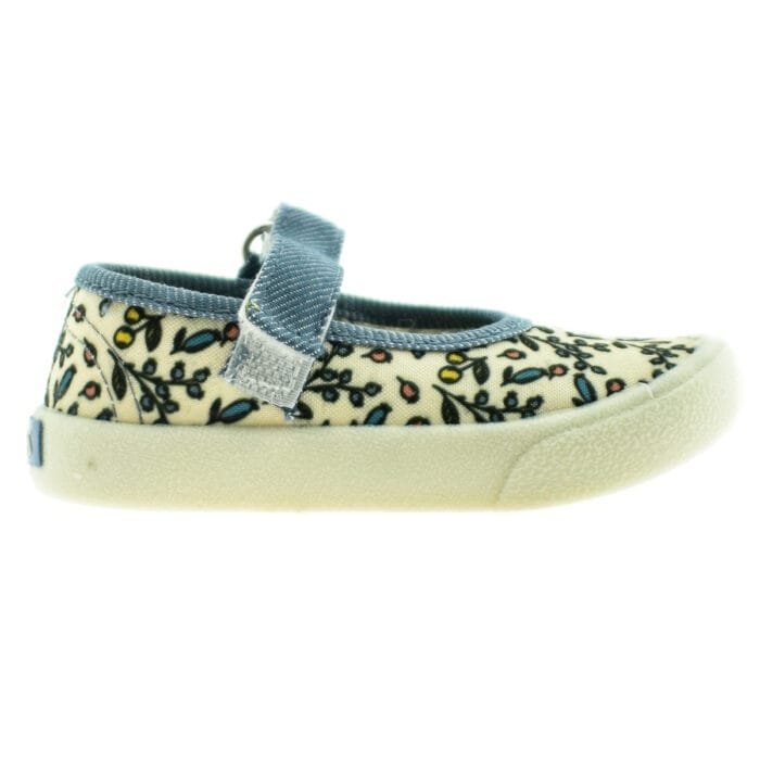 GUILLERMINA CON VELCRO MANTECA ESTAMPADA 20/26 - BERTAS - Imagen 1
