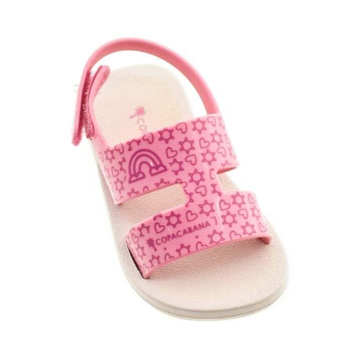 SANDALIA KIDS CON VELCRO ROSA 18/24 - COPACABANA - Imagen 2