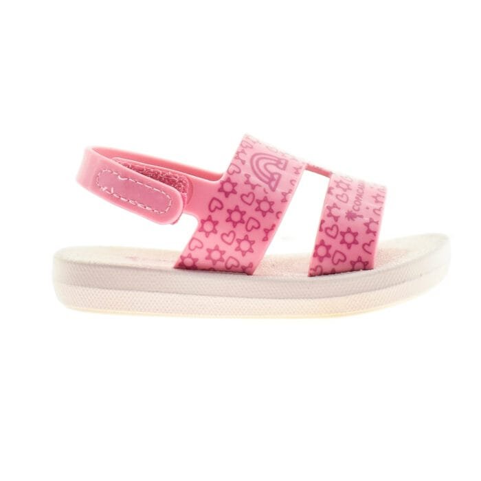 SANDALIA KIDS CON VELCRO ROSA 18/24 - COPACABANA - Imagen 1