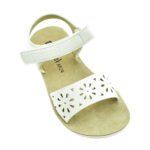 SANDALIA CALADA BLANCA CON VELCRO 24/30 - MARCEL - Imagen 2