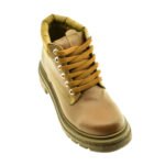 BORCEGO ACORDONADO DE CUERO MARRON 35/40 - SAVAGE - Imagen 2