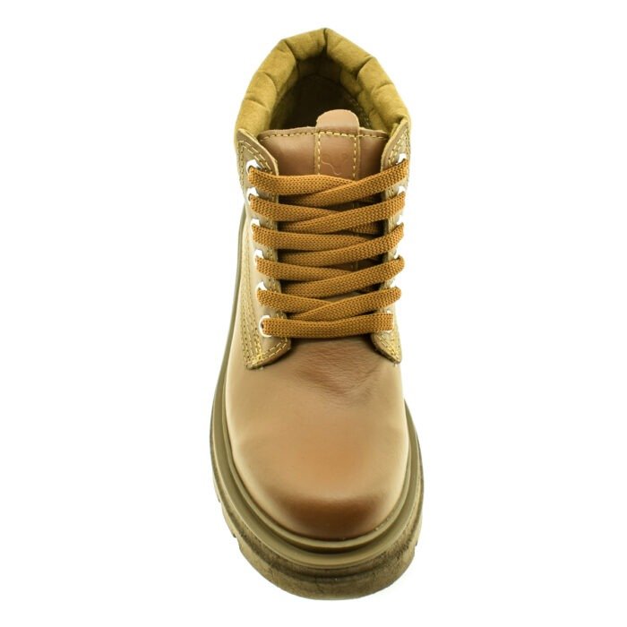 BORCEGO ACORDONADO DE CUERO MARRON 35/40 - SAVAGE - Imagen 3