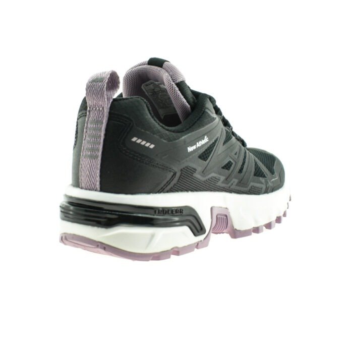 ZAPATILLA TREEKING NEGRO Y LILA 36/41 - NEW ATHLETIC - Imagen 4