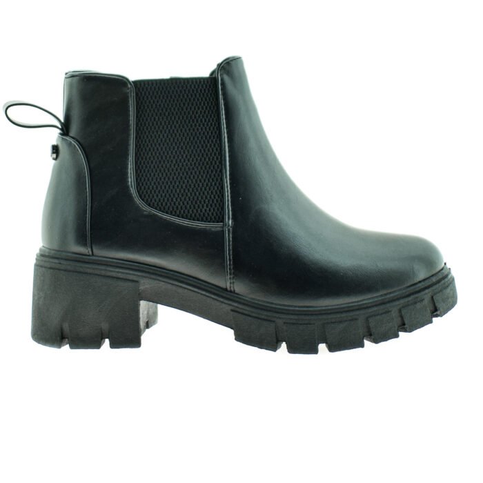BOTA ELASTIZADA DE CUERO NEGRO 35/40 - MASSIMO CHIESA - Imagen 1