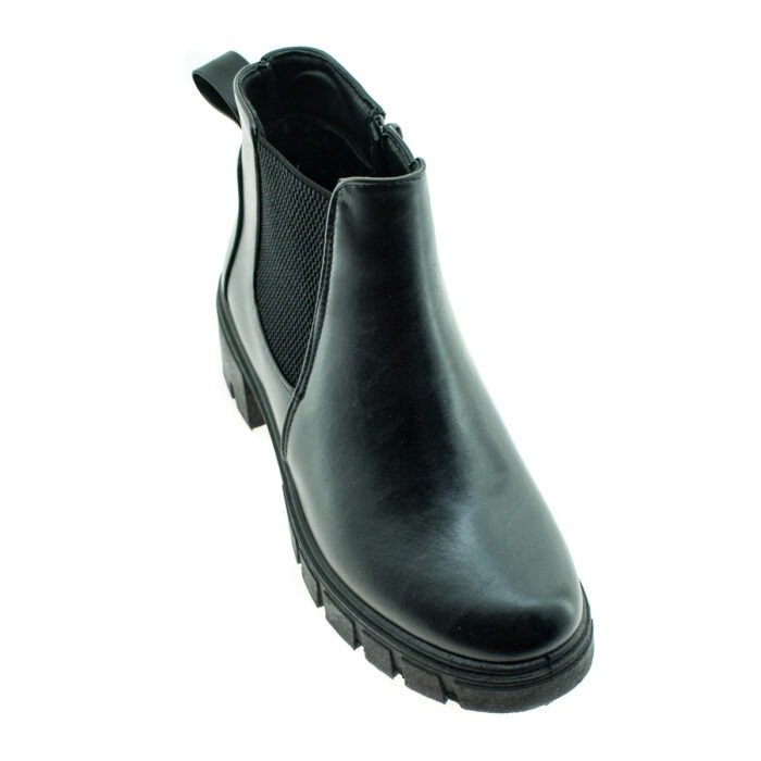 BOTA ELASTIZADA DE CUERO NEGRO 35/40 - MASSIMO CHIESA - Imagen 2