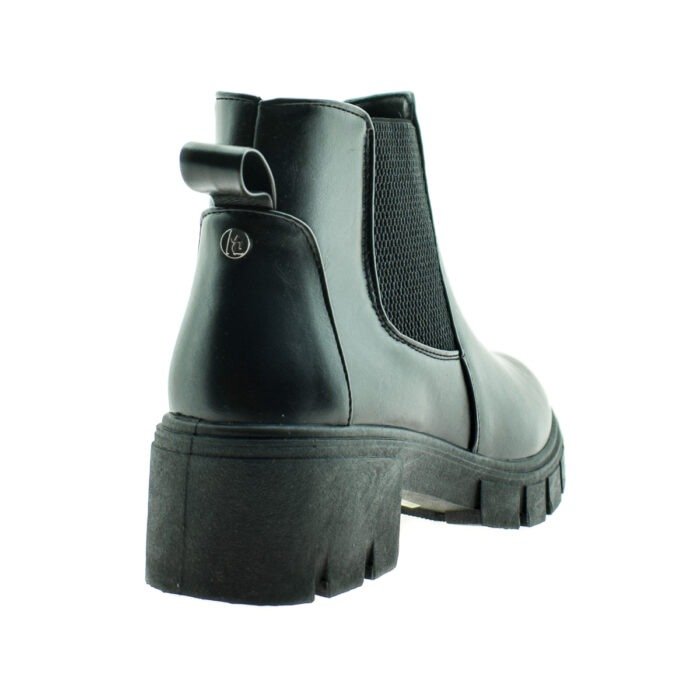 BOTA ELASTIZADA DE CUERO NEGRO 35/40 - MASSIMO CHIESA - Imagen 4