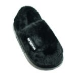 PANTUFLA PELUDA NEGRA DAMA PIEL 35/40 - GUMMI - Imagen 2