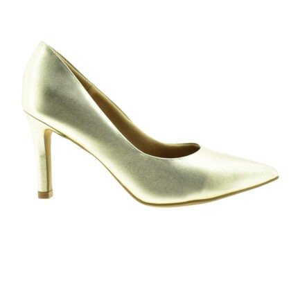 ZAPATO DE VESTIR TACO FINO DORADO 35/40 - USAFLEX