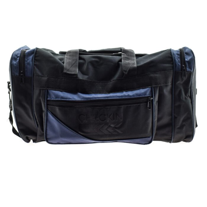 BOLSO VIAJE NEGRO Y AZUL - CHECK IN - Imagen 1